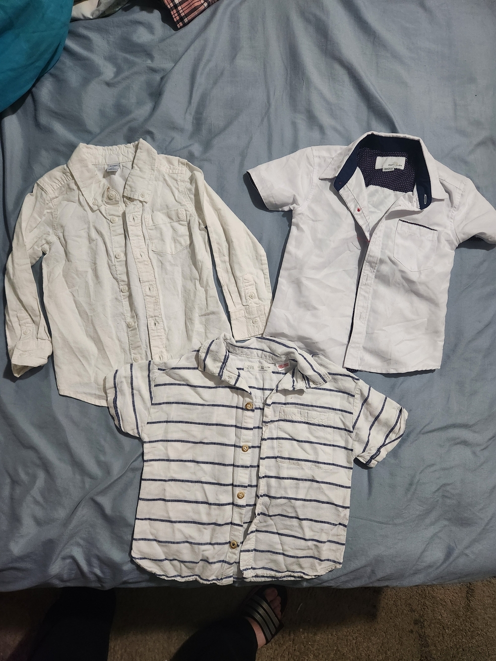 Toddler Boys 3-Piece Short-Sleeve Button Shirts